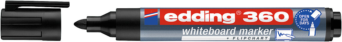 Edding 360 Whiteboard-Marker – Schwarz, 1,5–3 Mm Strich, 10 Stück